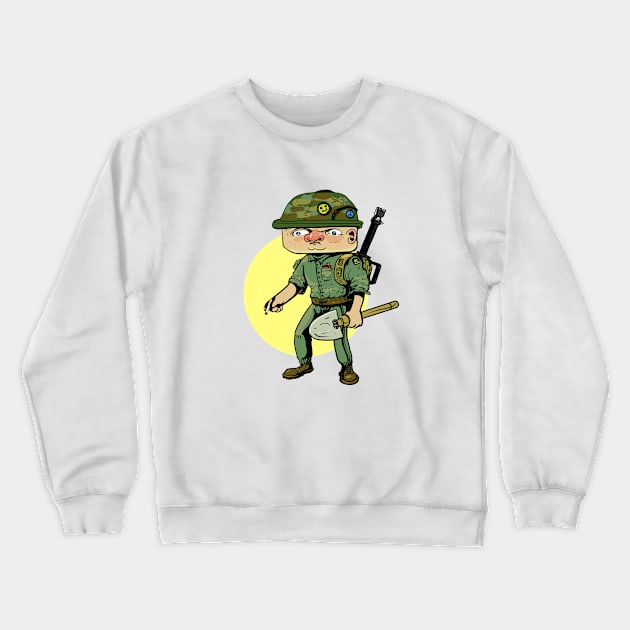 Badass Soldier Crewneck Sweatshirt by Cake_Jlauson